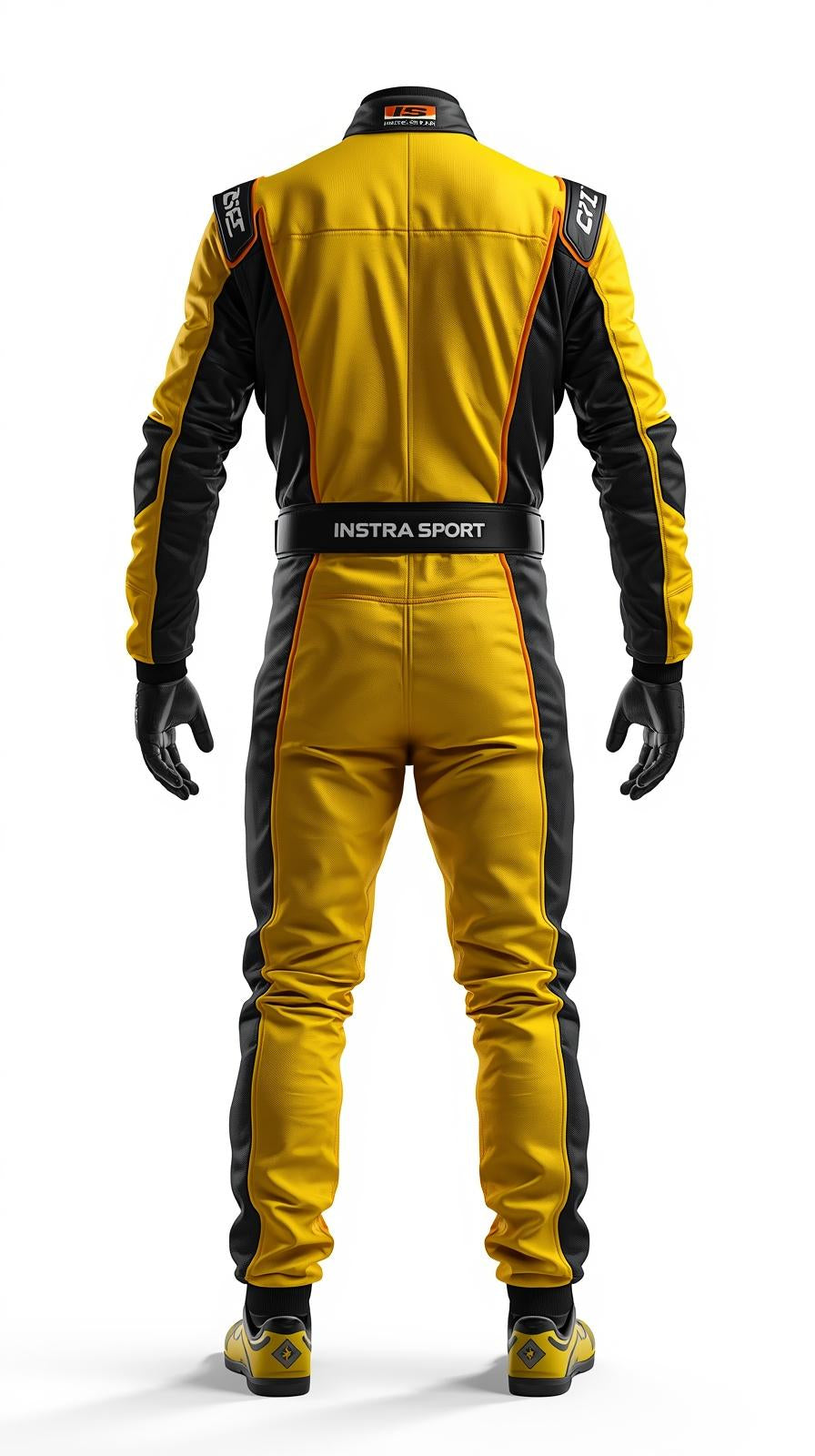 GKS-V2 Yellow and Black Custom Go Kart Racing Suit