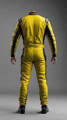 GKS-V2 Yellow and Black Custom Go Kart Racing Suit