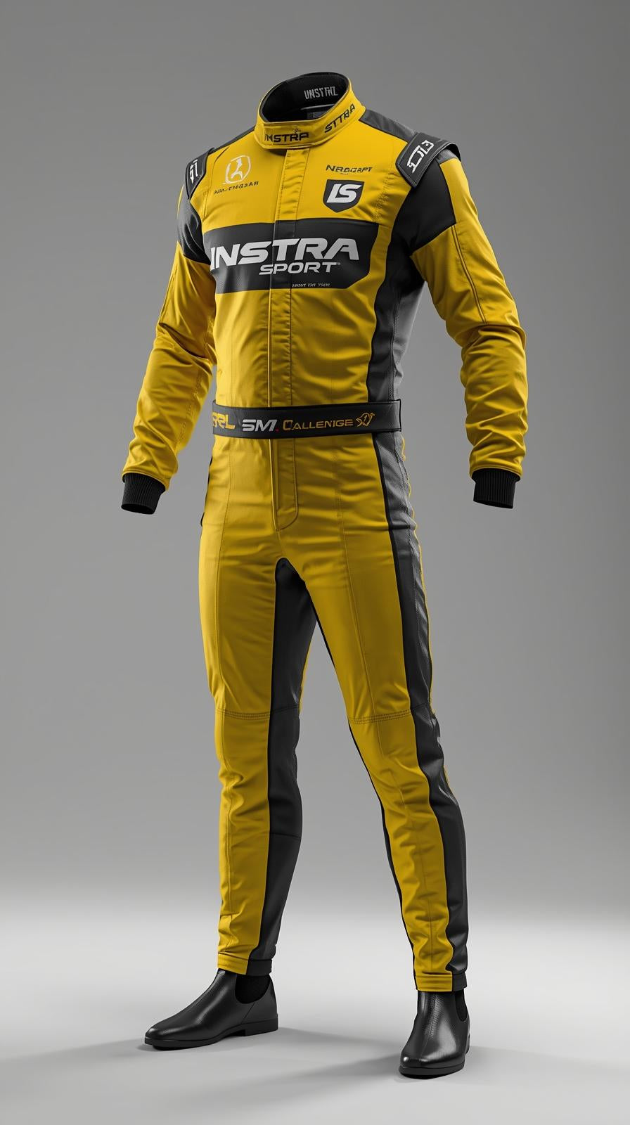 GKS-V2 Yellow and Black Custom Go Kart Racing Suit