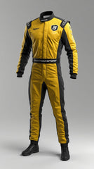 GKS-V2 Yellow and Black Custom Go Kart Racing Suit