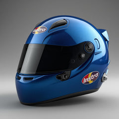 Blue and Black Karting Helmet