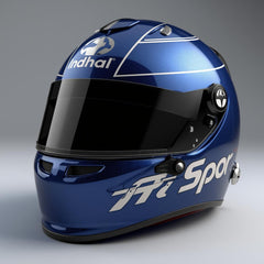 Blue and Black Karting Helmet
