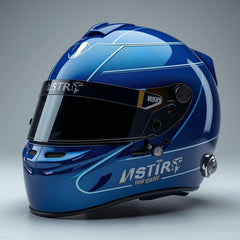Blue and Black Karting Helmet
