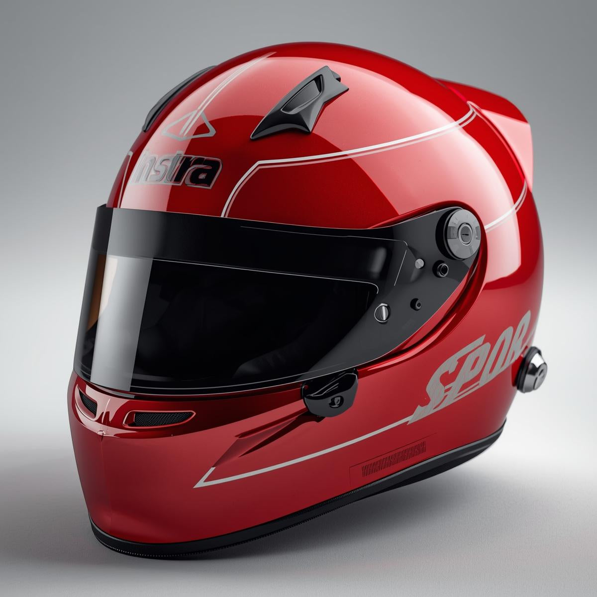 Red and Black Karting Helmet