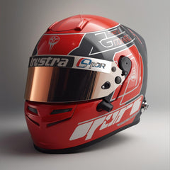 Red and Black Karting Helmet