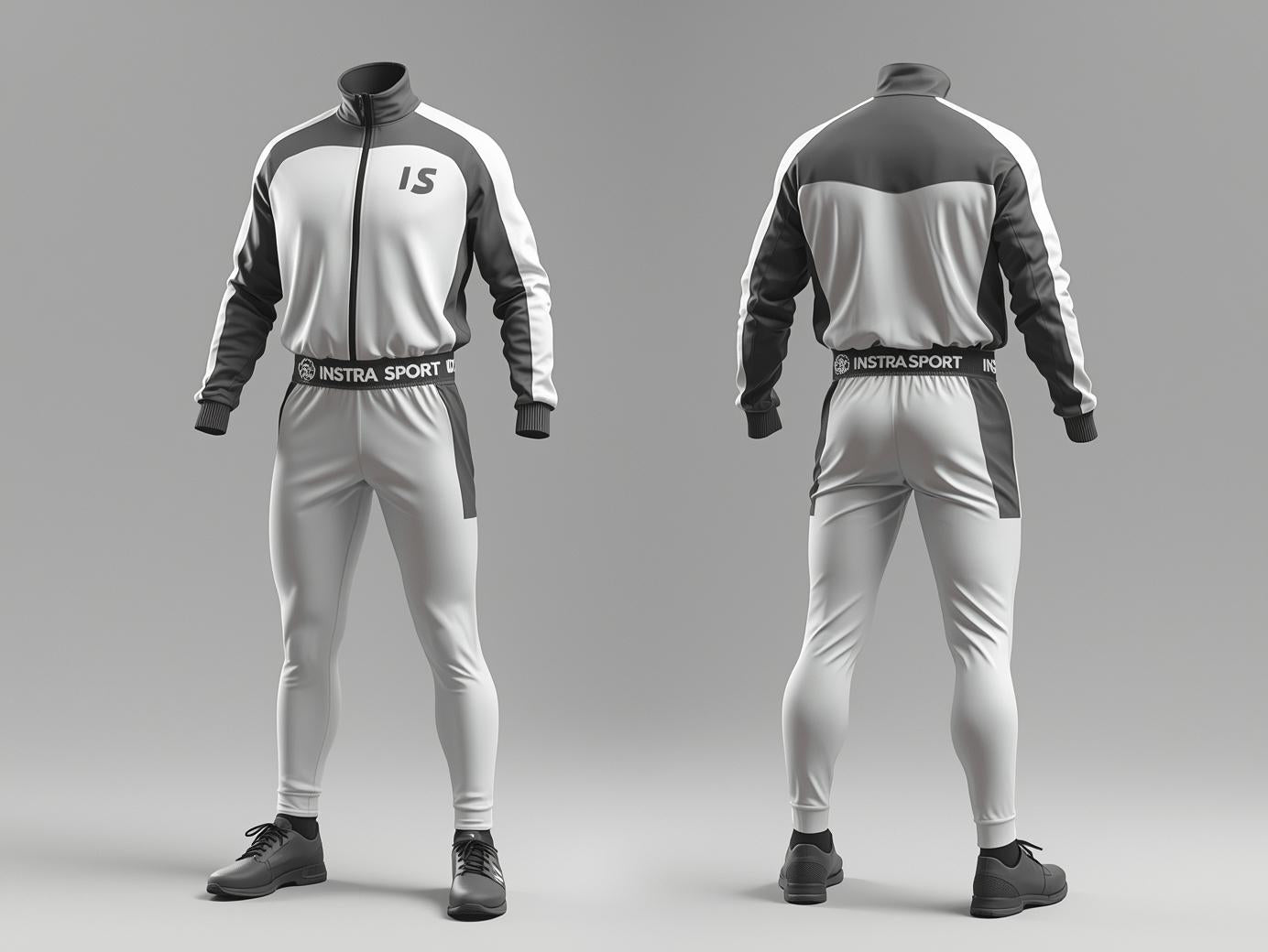 Men Track Suits  Black and White