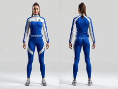 Women Track Suits Sky Blue and White