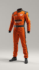 GKS-V2  Orange and Black Custom Go Kart Racing Suit